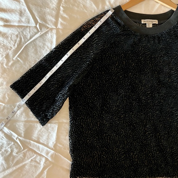 REISS NINETEEN SEVENTY ONE “MARIE” SHORT SLEEVE TOP, USA SZ 10 (runs like S-M) - Picture 7 of 12